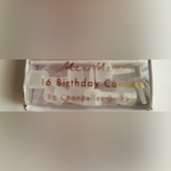 New 16 Pink Birthday Candles 16 Holders Red Flowers Green Stems Meri Meri - Picture 6 of 16